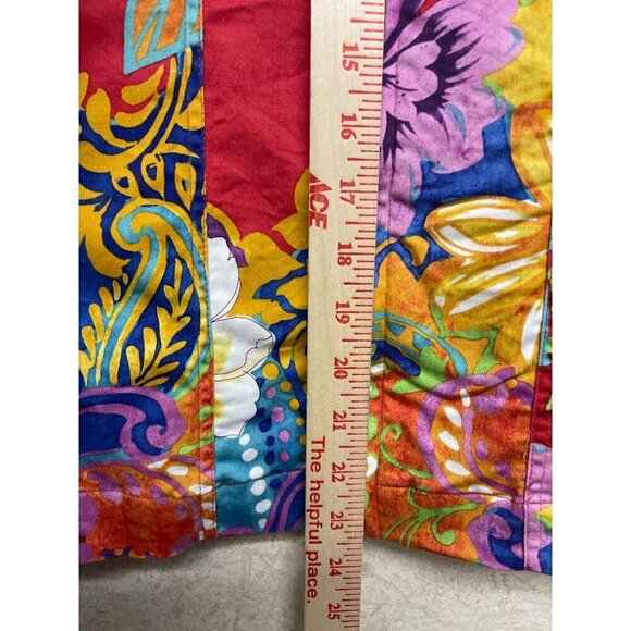 Coldwater Creek Women's Full Zip Colorful Floral Jacket Pockets Size Large - Picture 7 of 9